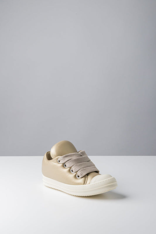 Rick Owens Jumbolace Low Sneaks in Gold side