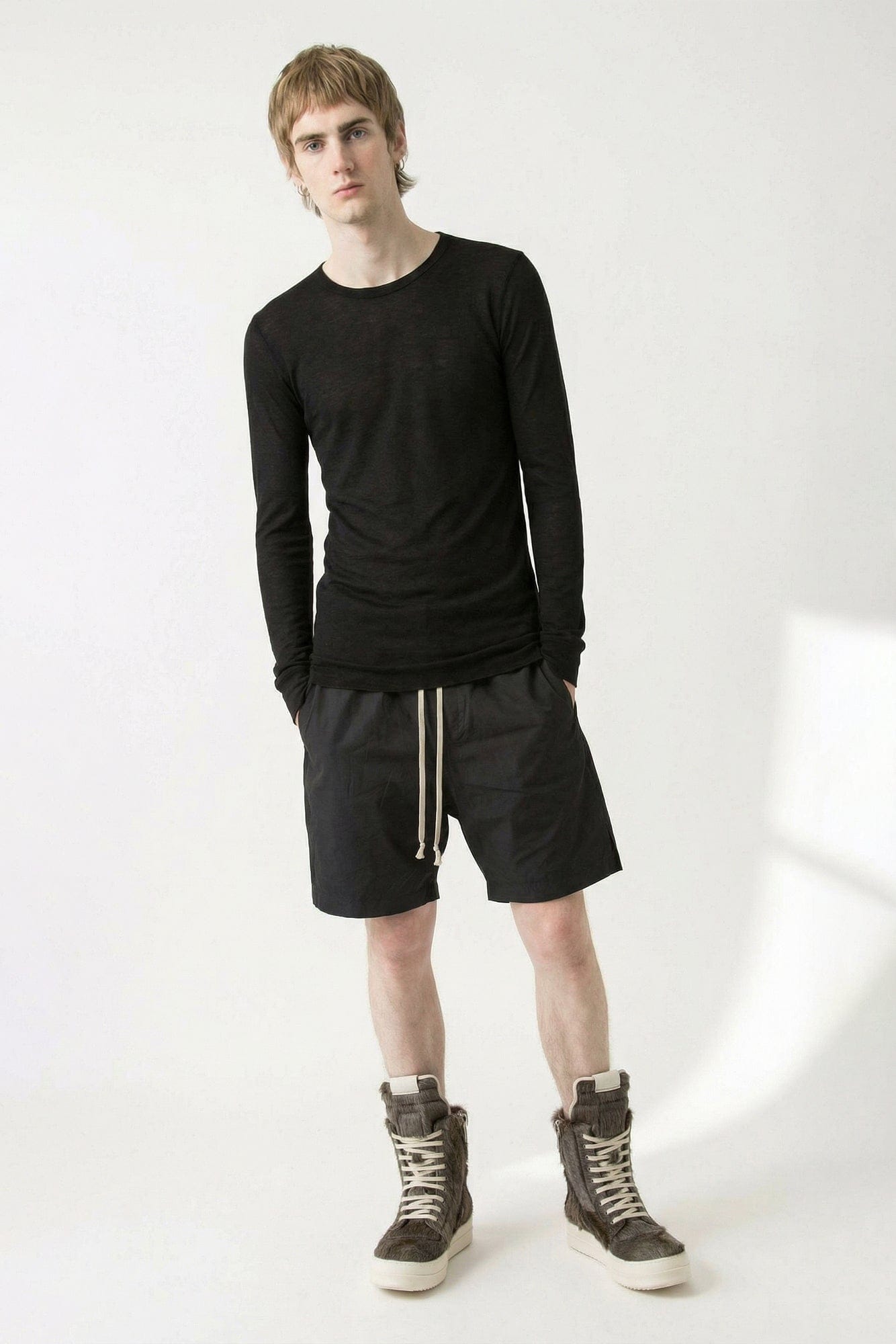Rick Owens Level Long Sleeve T SS26 full look