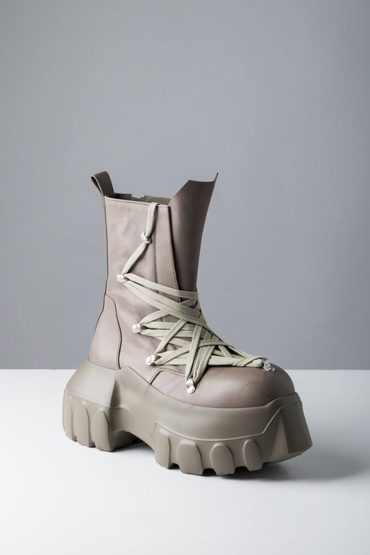 Rick Owens Megalaced Mega Tractor in Dust SS25 side