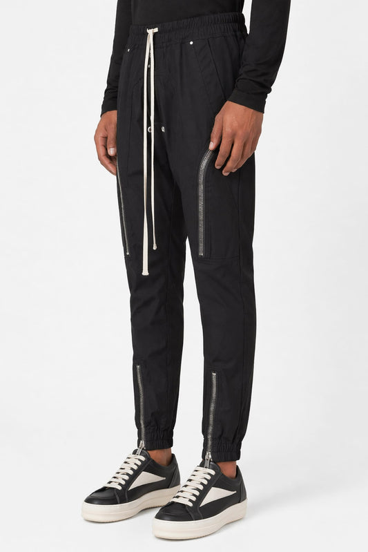 Rick Owens Mens Heizer Cargos in Black side