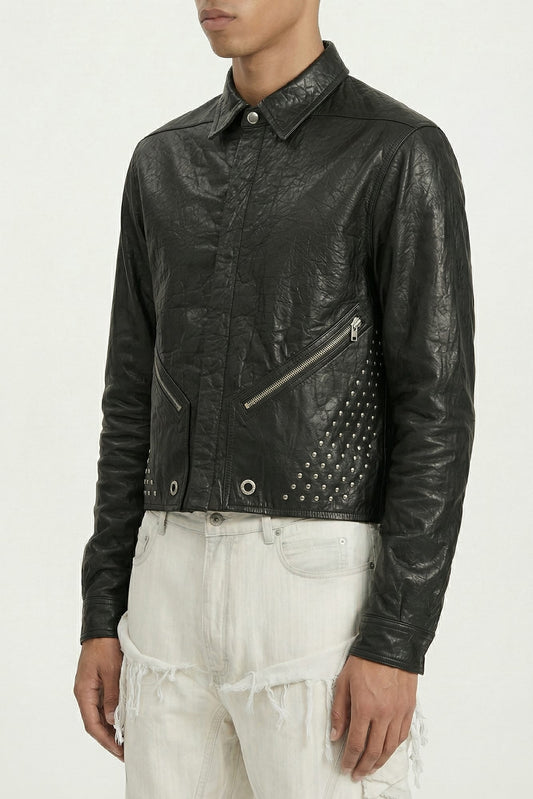 Rick Owens Mens Tour Alice Shirt in Black side