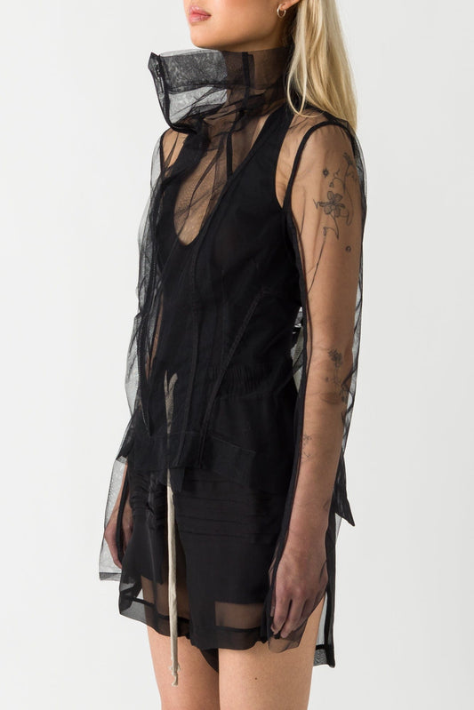 Rick Owens Naska Biker Jacket in Black SS25 side