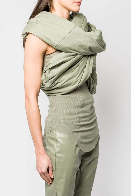 Rick Owens Triple Donut Stola in Celadon SS25 side