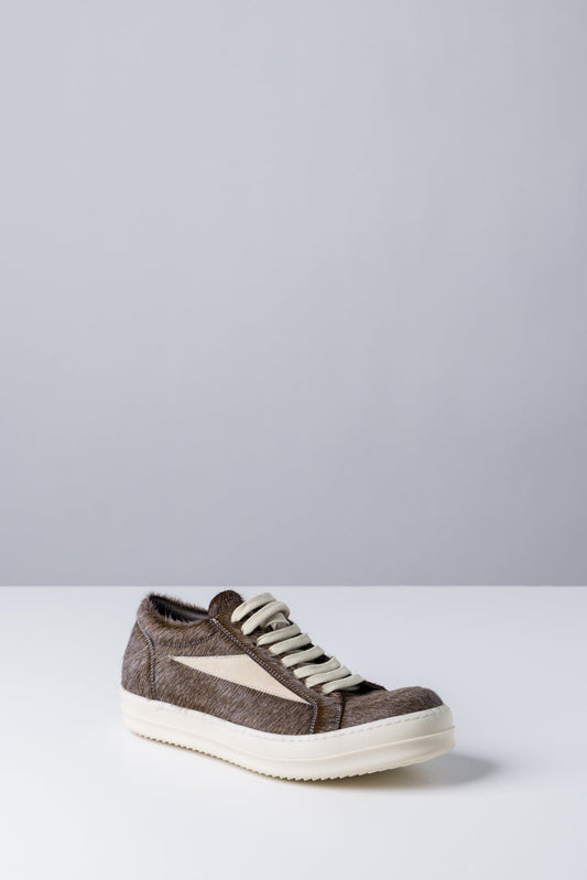 Rick Owens Vintage Sneaks in Indigo Calf Hair side