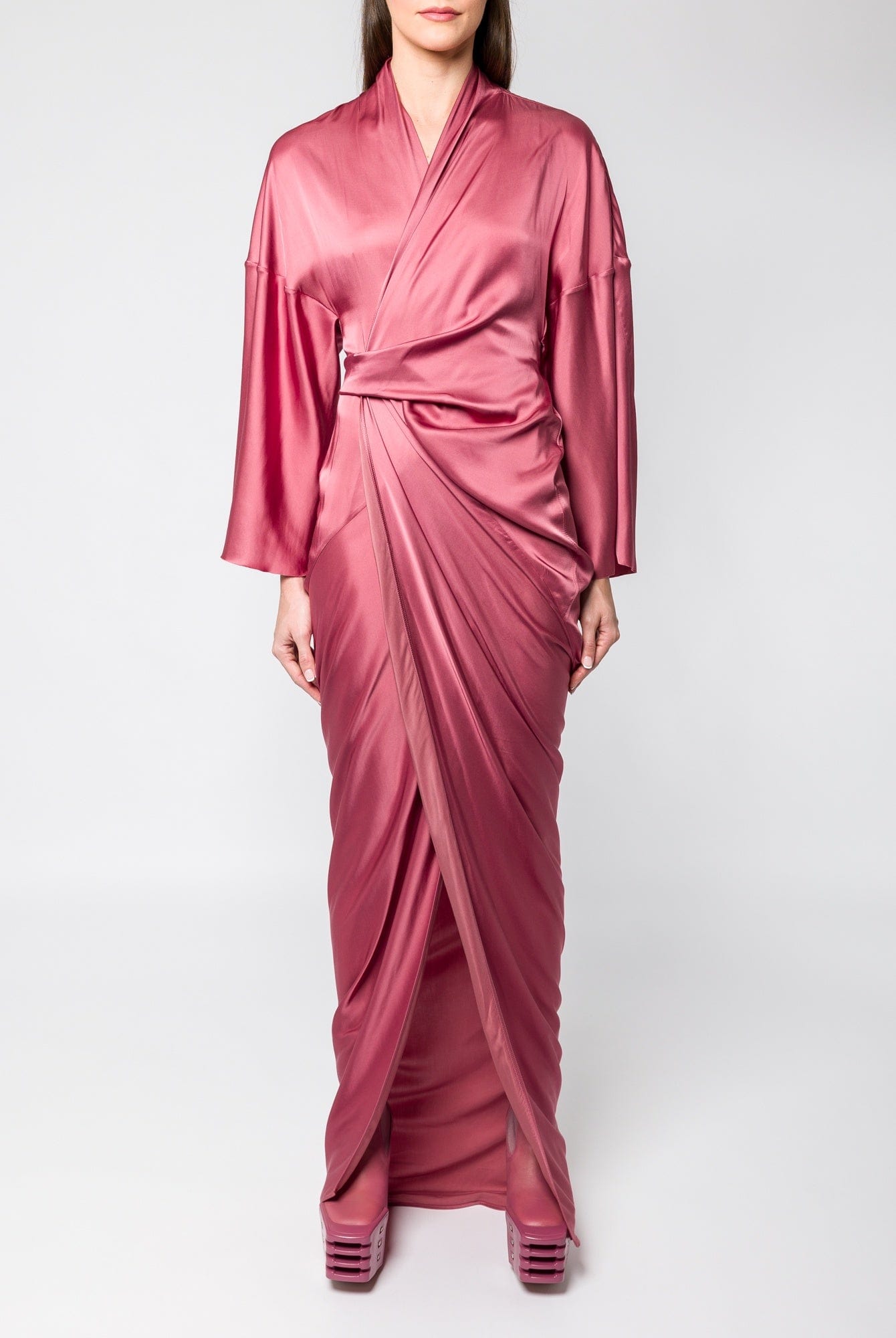 Rick Owens Wrap Gown in Thulian Antidote Fashion and Lifestyle Rick Owens Wrap Gown in Thulian Antidote Fashion and Lifestyle