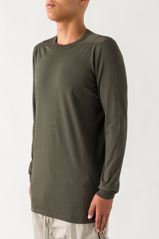 Rick Owens Level Longsleeve T in Bosco side