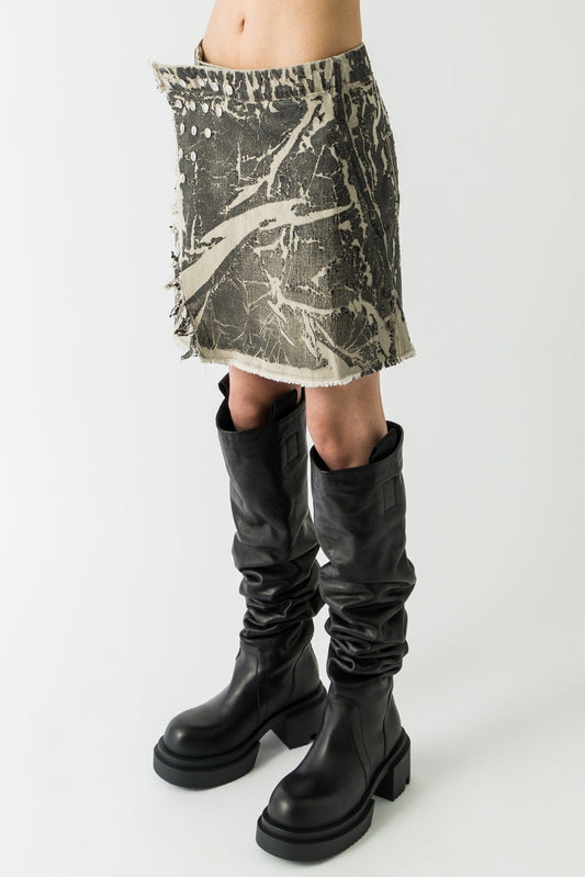 Rick Owens DRKSHDW Sissysnap Skirt in Black side