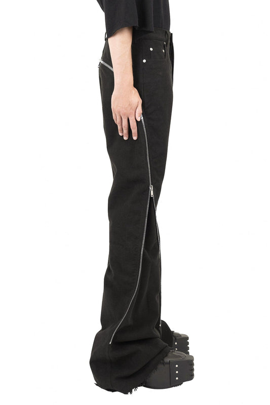 Rick Owens Bolan Banana Pants in Black Twill side