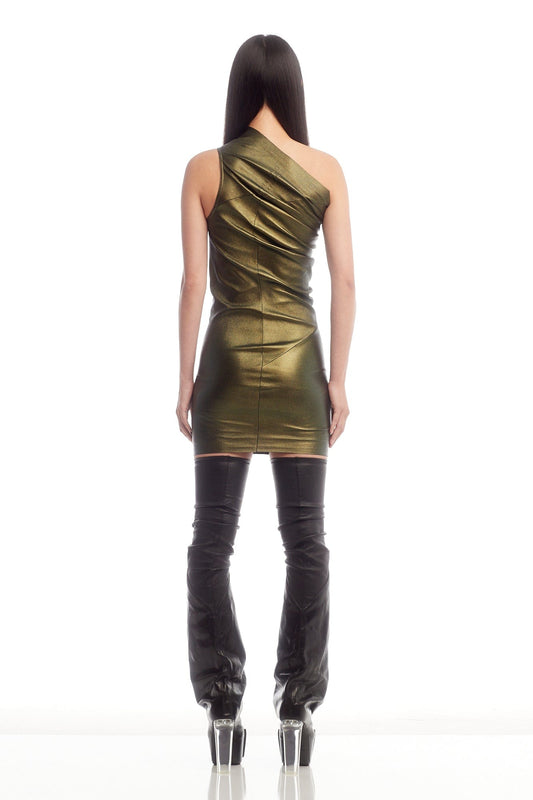 Rick Owens Athena Mini in Metallic Acid back