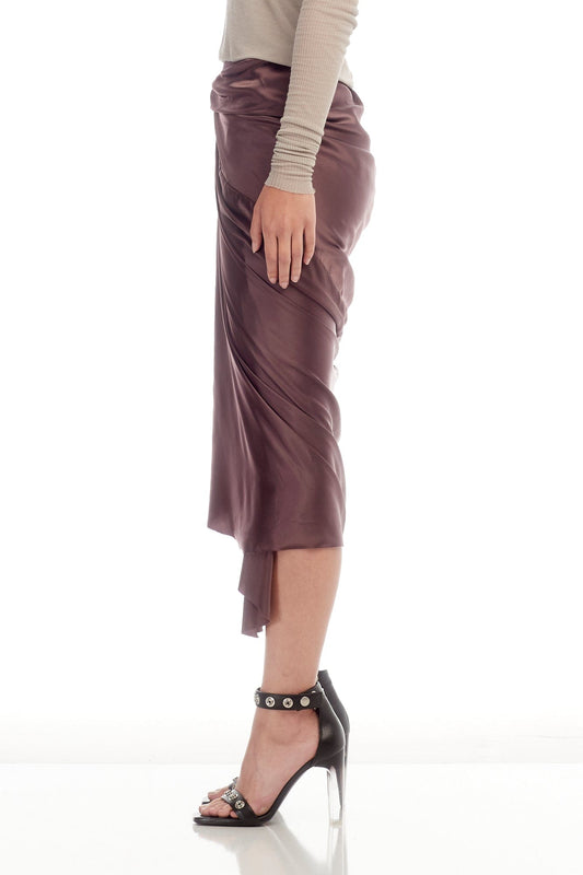 Rick Owens Wrap Skirt in Amethyst side