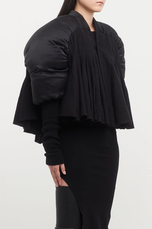 Rick Owens Duvetessa Cropped Jacket in Black side