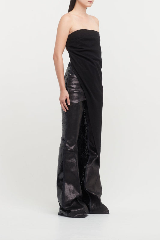 Rick Owens Long Top in Black side