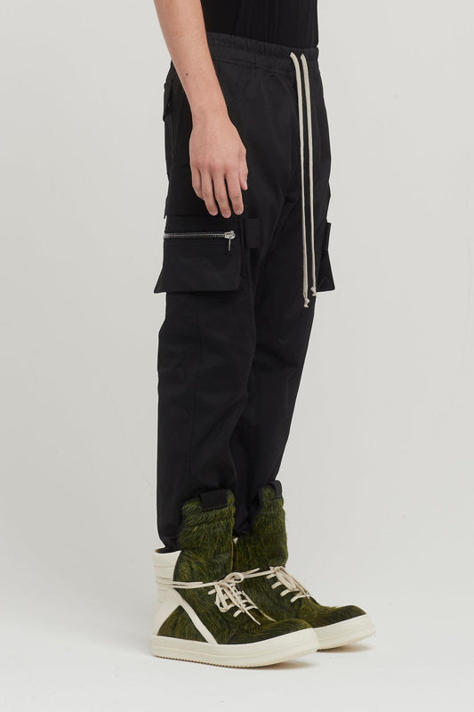 Rick Owens Mastodon Cargo Pants in Black side