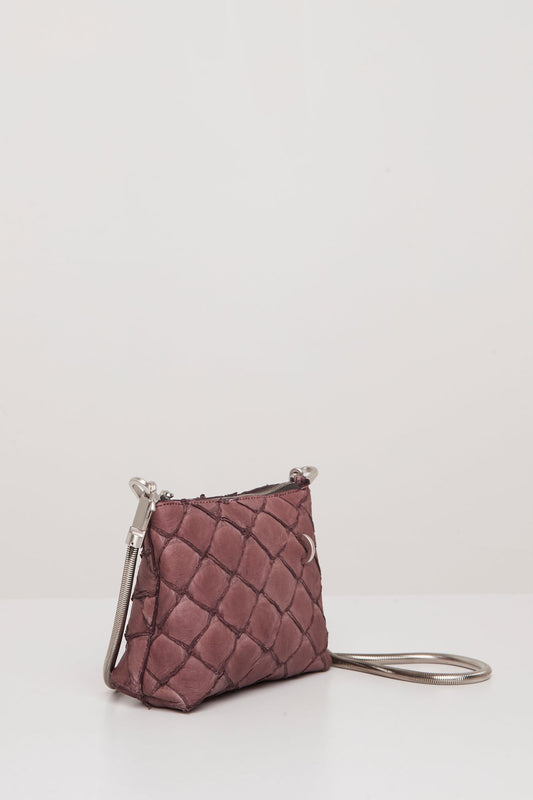 Rick Owens Small Adri Bag in Amethyst side angled