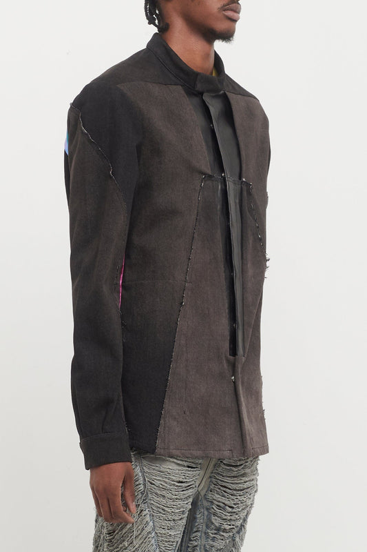 Rick Owens Splintered Outershirt side