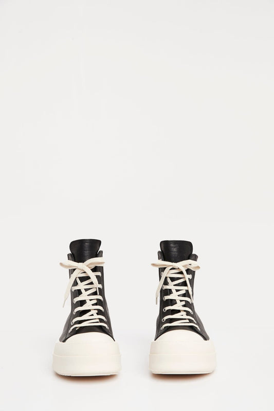 Rick Owens Womens Bumper Sneaker in Black front