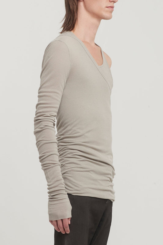 Rick Owens Ziggy Banana Tank in Pearl side