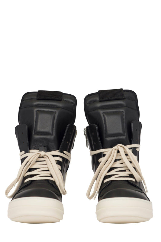 Rick Owens Geobasket in Black Milk front