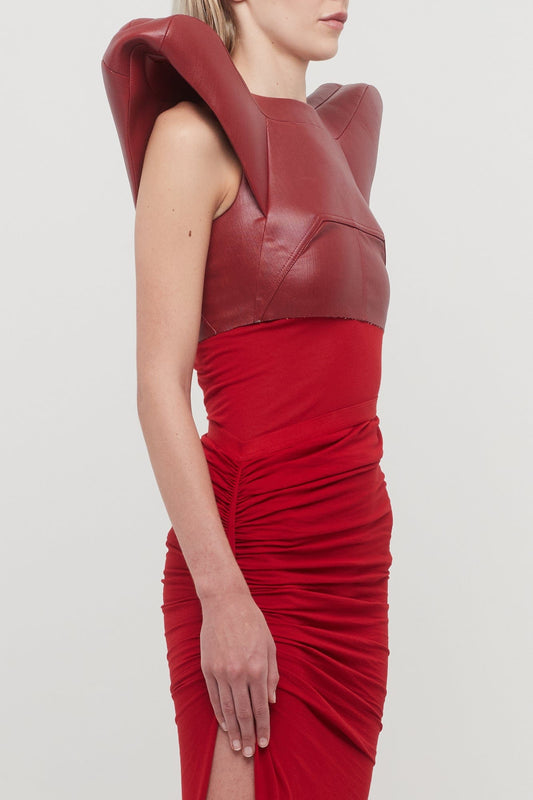 Rick Owens Kunst Top in Cardinal Red side