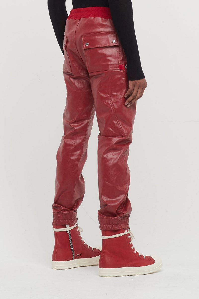 Rick Owens Bauhaus Cargo Trouser in Cardinal Red – Antidote 