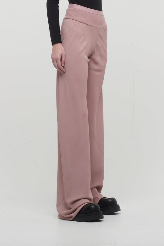 Rick Owens Bias Pant in Dusty Pink side