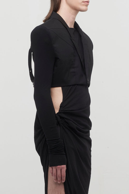 Rick Owens DRKSHDW Edfu Gown in Black Jersey side