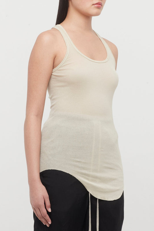 Rick Owens DRKSHDW DRK Tank in Pearl side