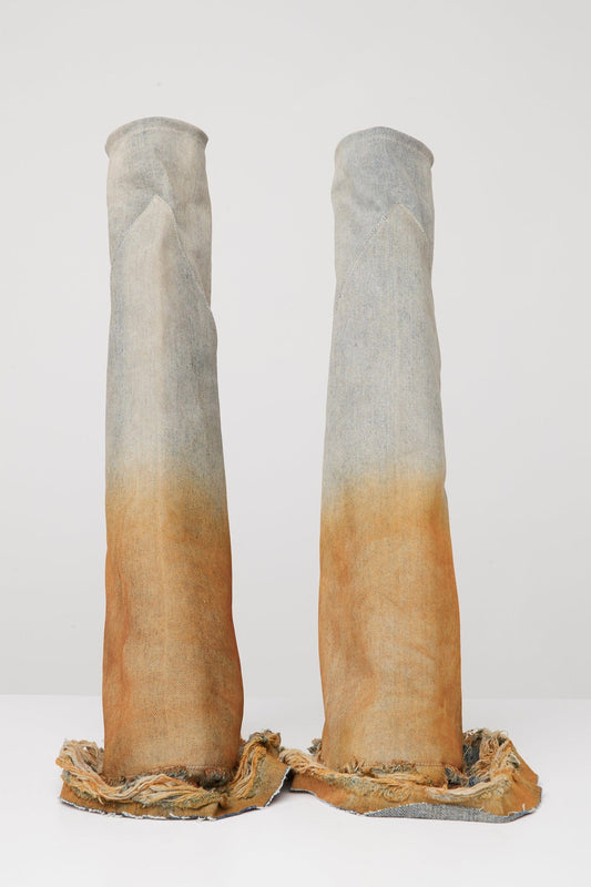 Rick Owens DRKSHDW Fetish Sneakers in Sky Orange Degrade front