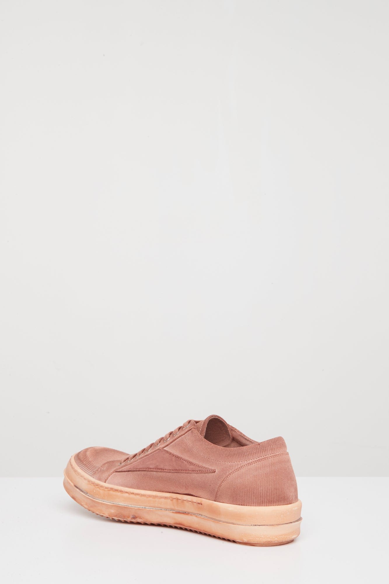 Rick Owens DRKSHDW Vintage Sneaks in Dark Pink back angle