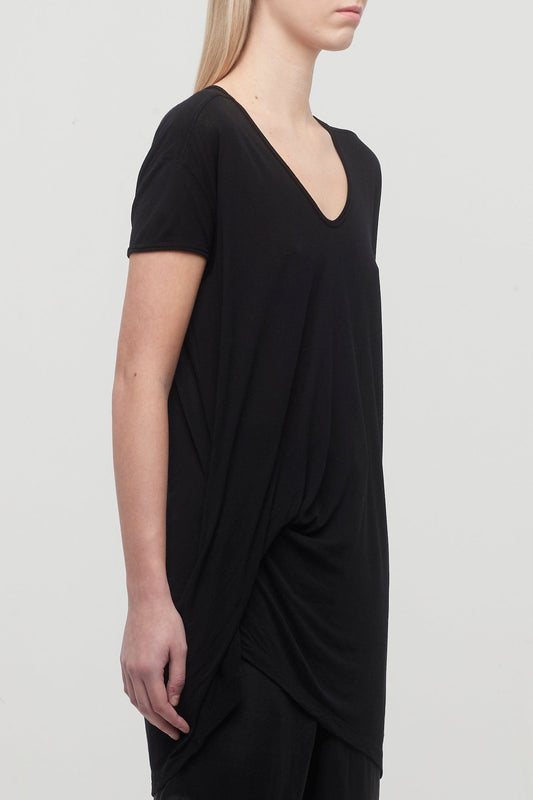 Rick Owens Hiked T in Black side