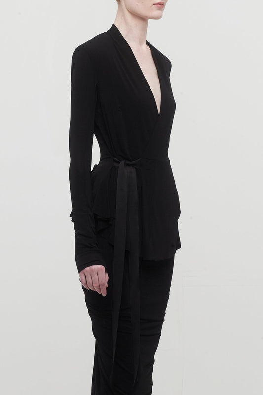 Rick Owens Hollywood Jacket in Black side