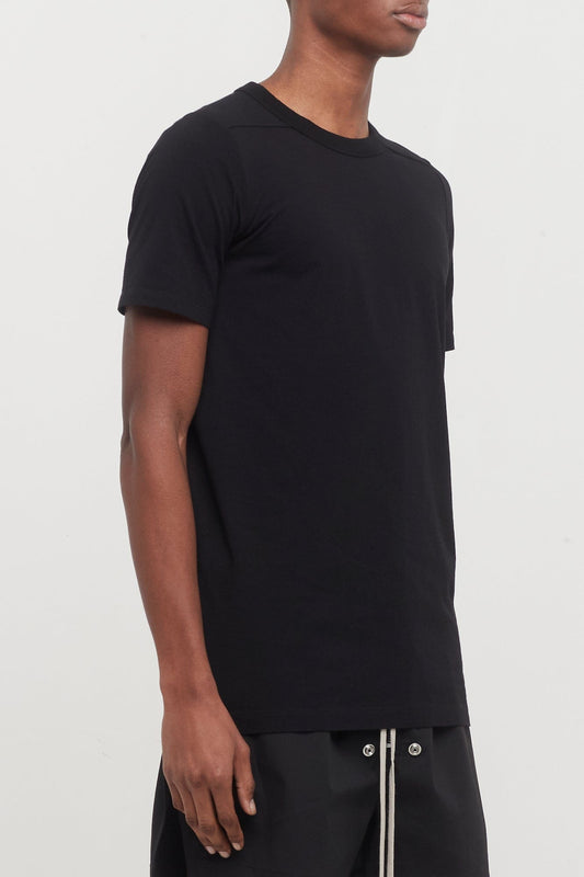 Rick Owens Level Short Sleeve T in Black side
