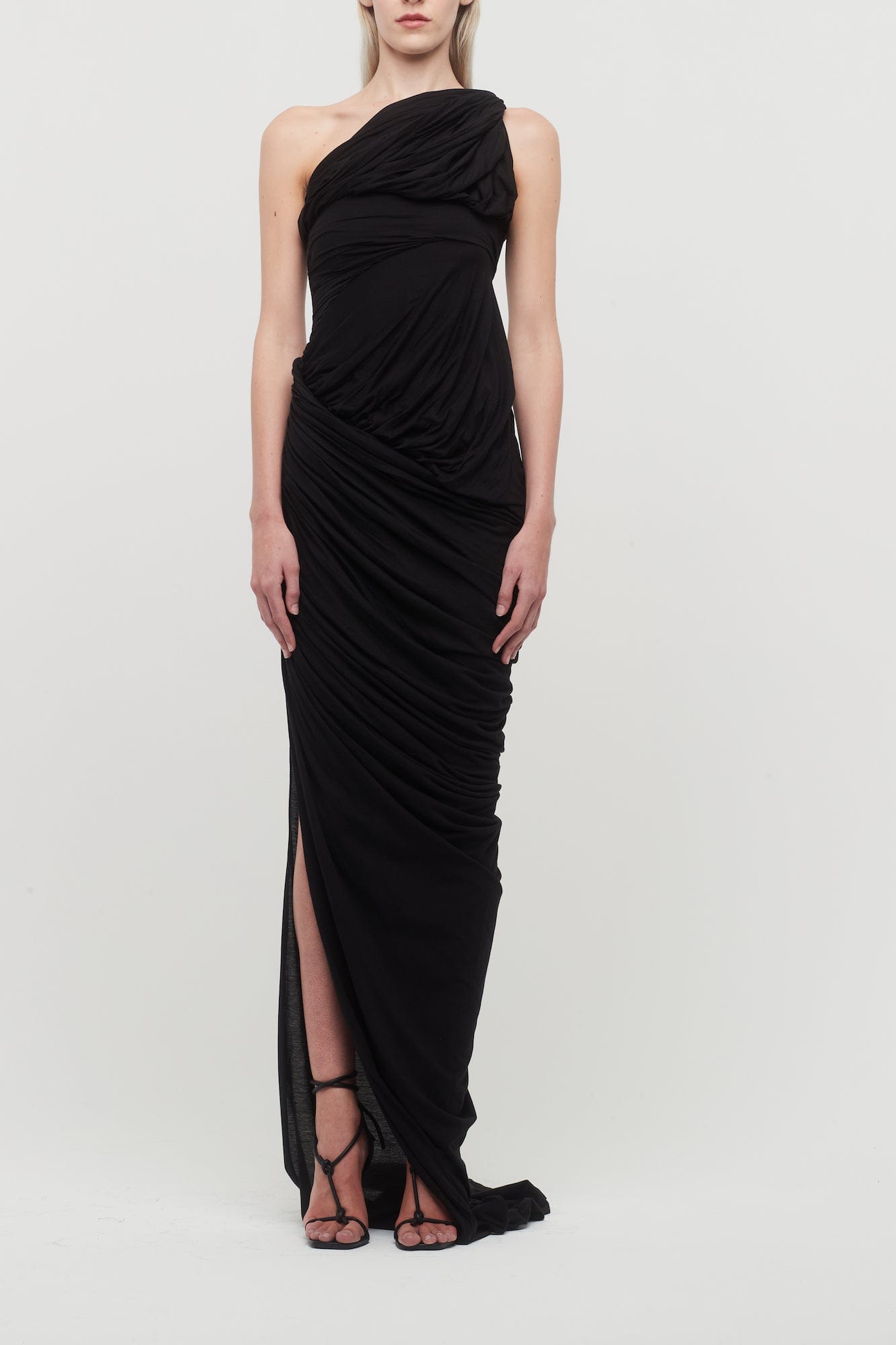Rick Owens Lido Draped Gown in Black Antidote Fashion and Lifestyle Rick Owens Lido Draped Gown in Black Antidote Fashion and Lifestyle