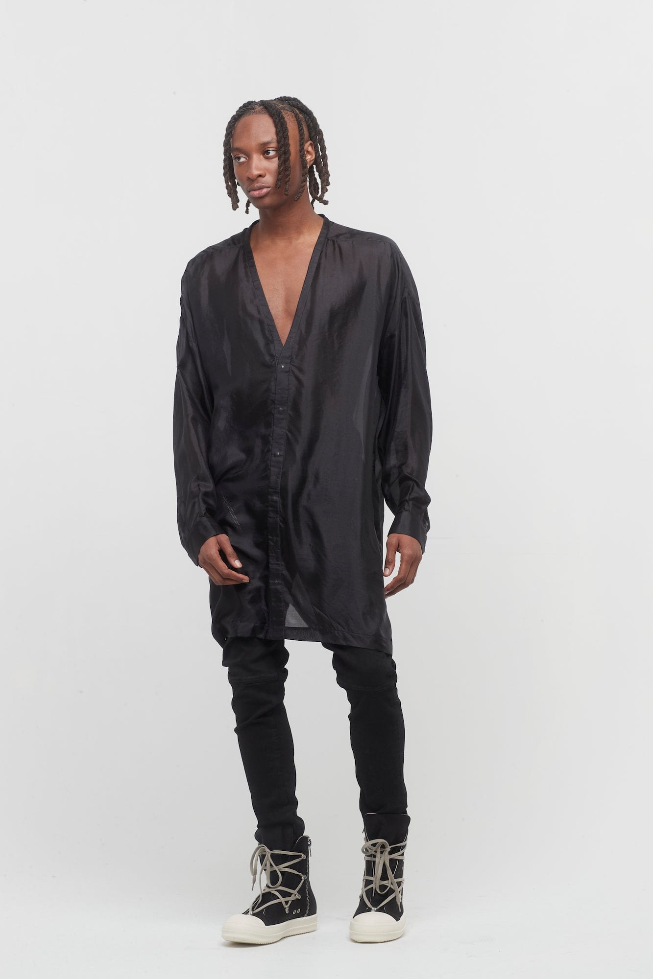 Rick Owens Lido Larry Shirt full look