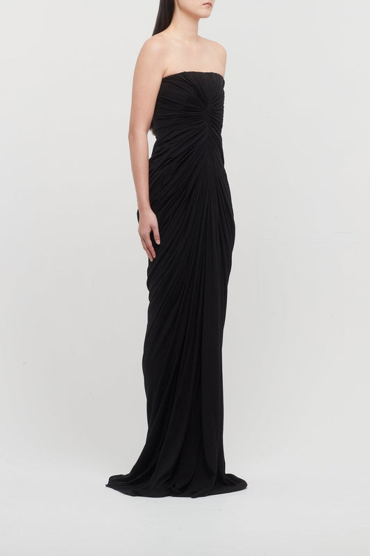 Rick Owens Radiance Bustier Gown in Black side