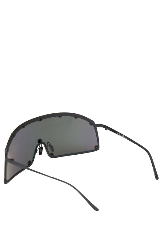Rick Owens Sunglasses Shielding Black-Rainbow back