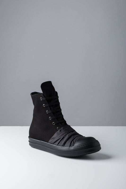 Rick Owens DRKSHDW Hustler Sneaks in All Black SS25 side