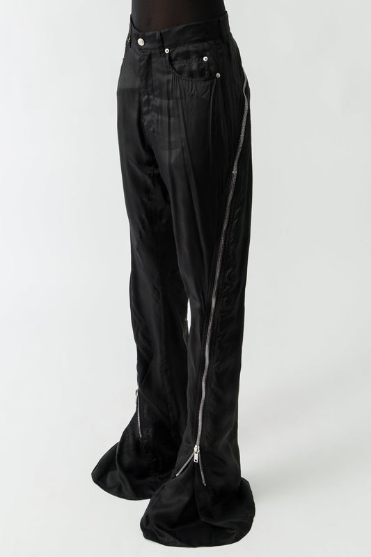 Rick Owens Bolan Banana Trousers in Cupro Twill side