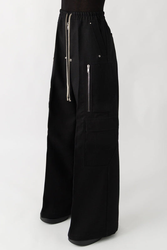 Rick Owens Cargobelas in Black Wool side