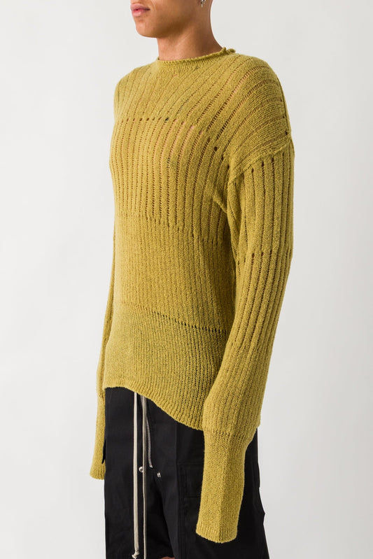 Rick Owens Oversized Pullover Sweater in Acid SS25 side