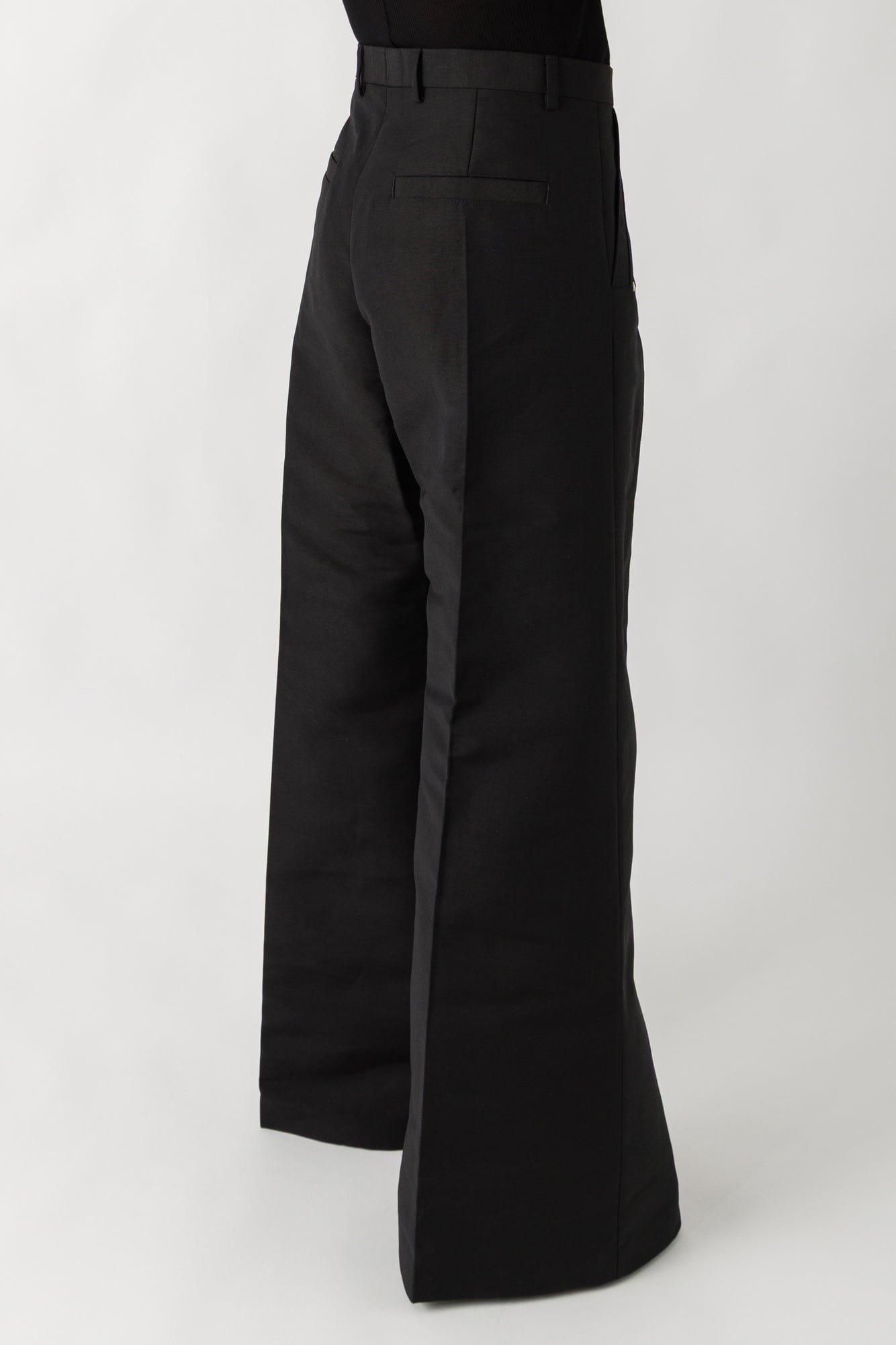 Rick Owens Tailored Belas in Black SS25 back