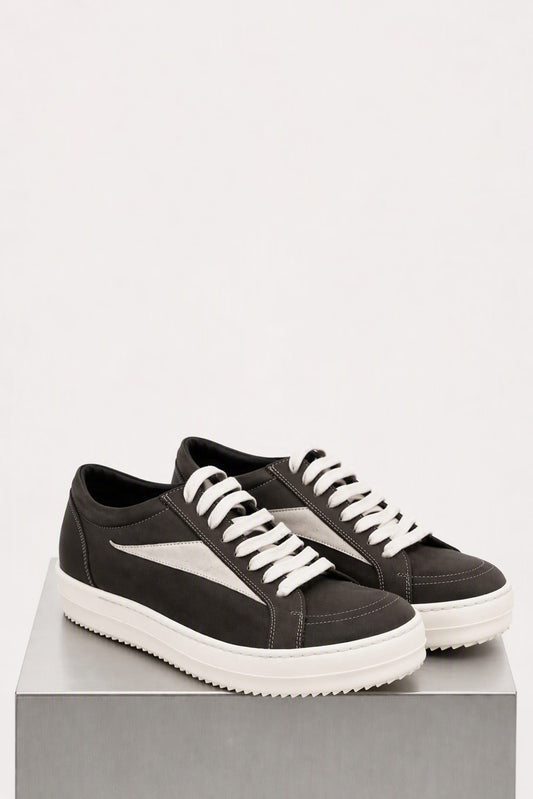 Rick Owens Vintage Sneaks in Washed Black side