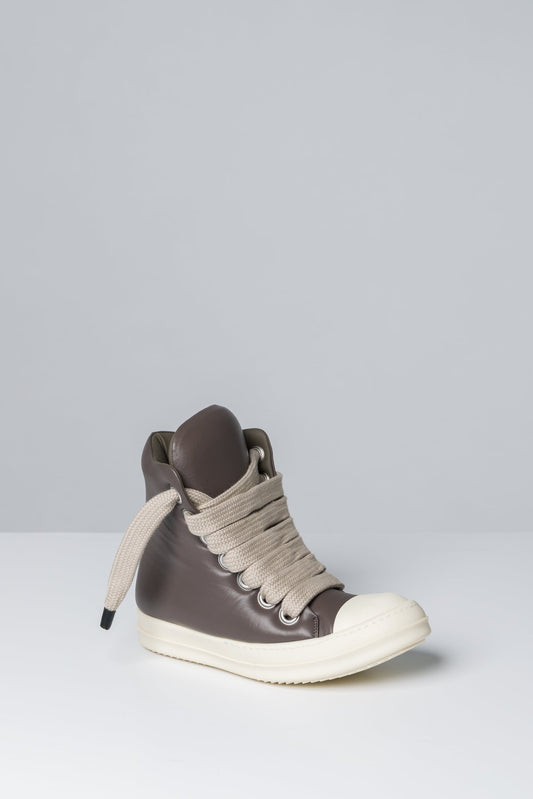 Rick Owens Jumbo Laced Padded Sneakers in Dust side