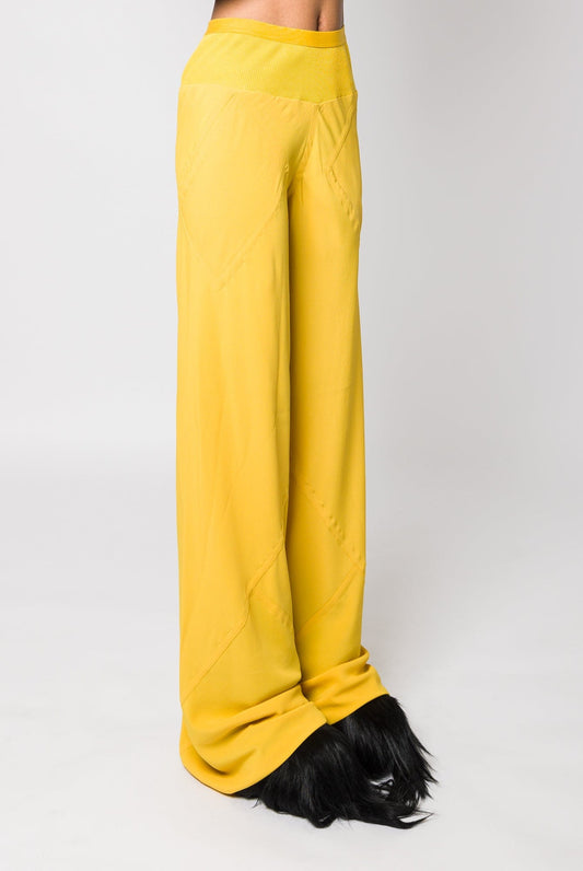 Rick Owens Bias cut Pants in Lemon side