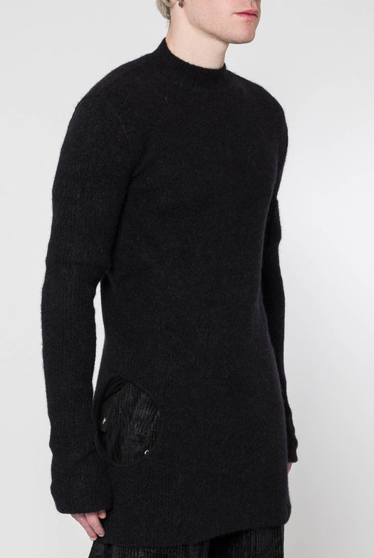 Rick Owens Subhuman Sweater in Black side