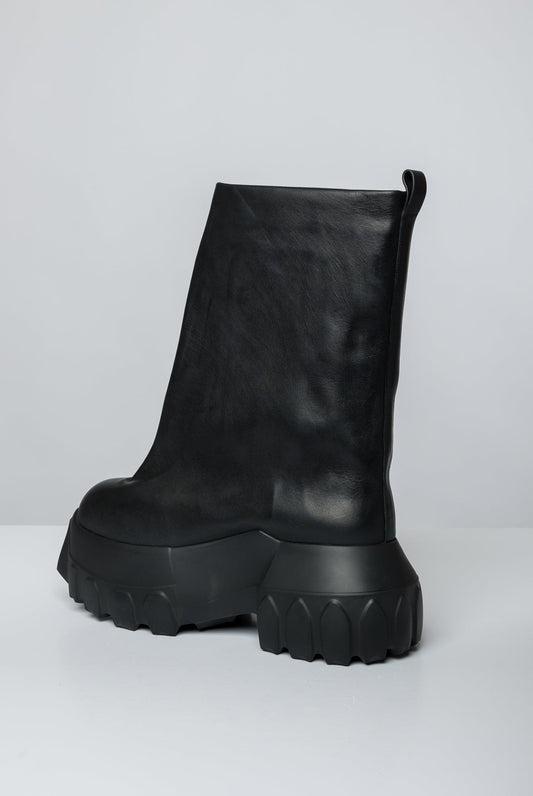 Rick Owens Knee High Oblique Mega Tractor back angle