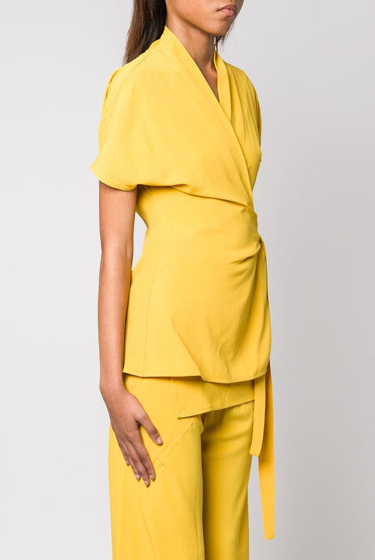 Rick Owens Laura SL Top in Lemon side