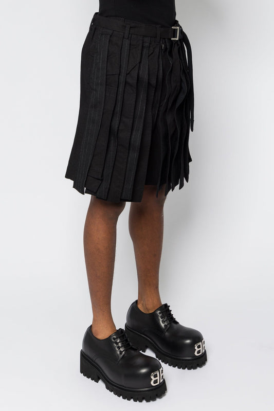 Sacai Chalk Stripe x Rip Stop Shorts side