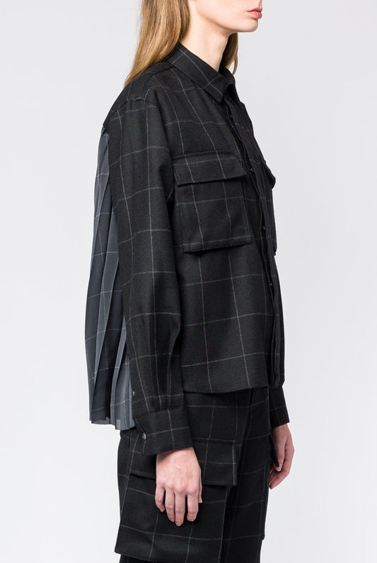 Sacai Windowpane Shirt side