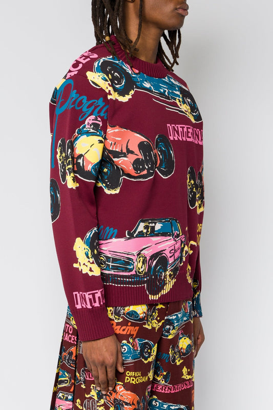 Sacai Car Race Knit Pullover side
